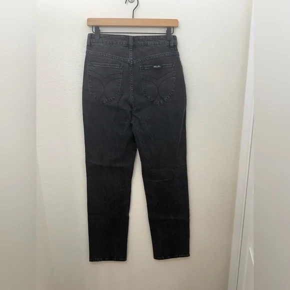 Rolla’s Black Original High Rise Straight Jeans Size 28 - Picture 5 of 11